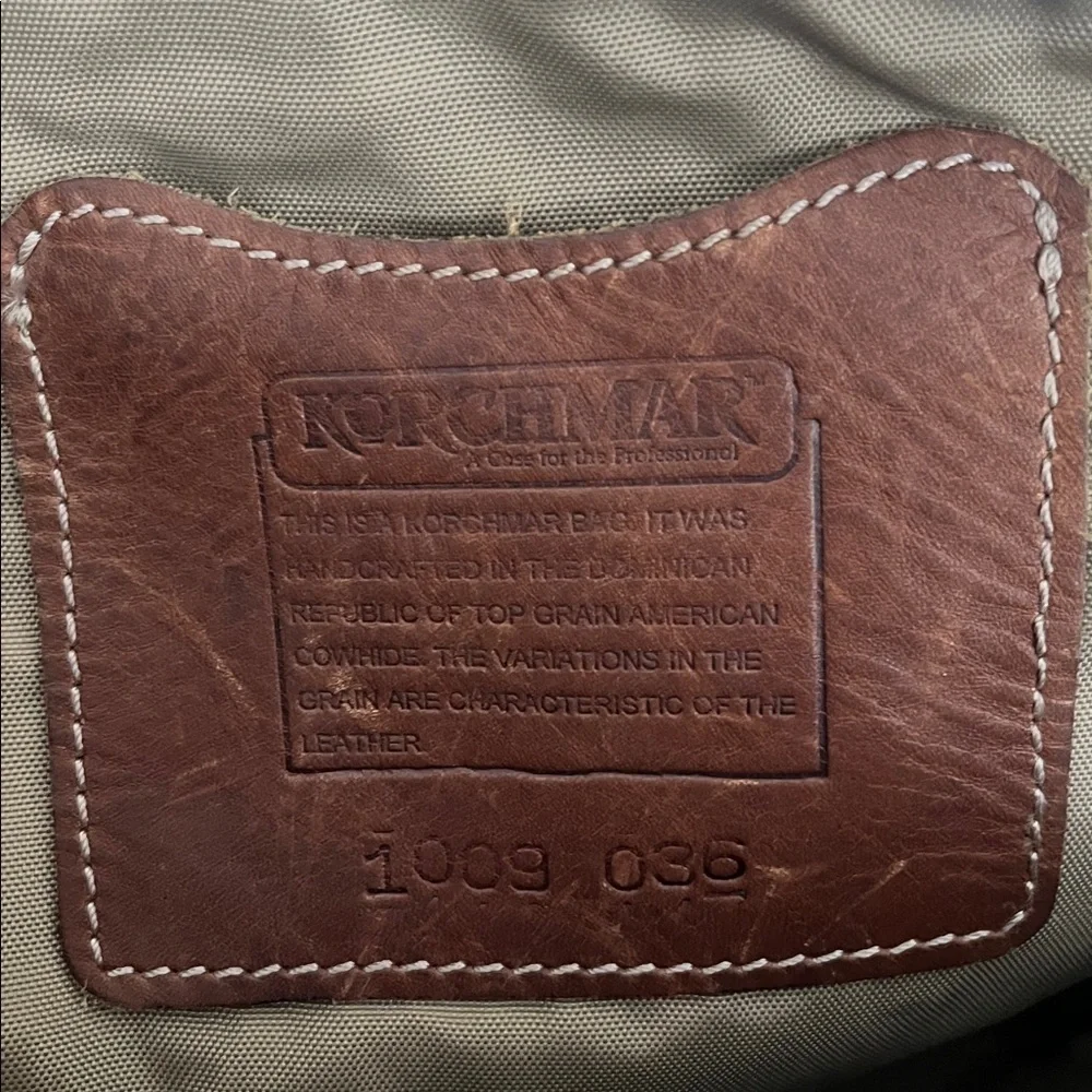 Korchmar Vintage Leather Messenger Bag Briefcase